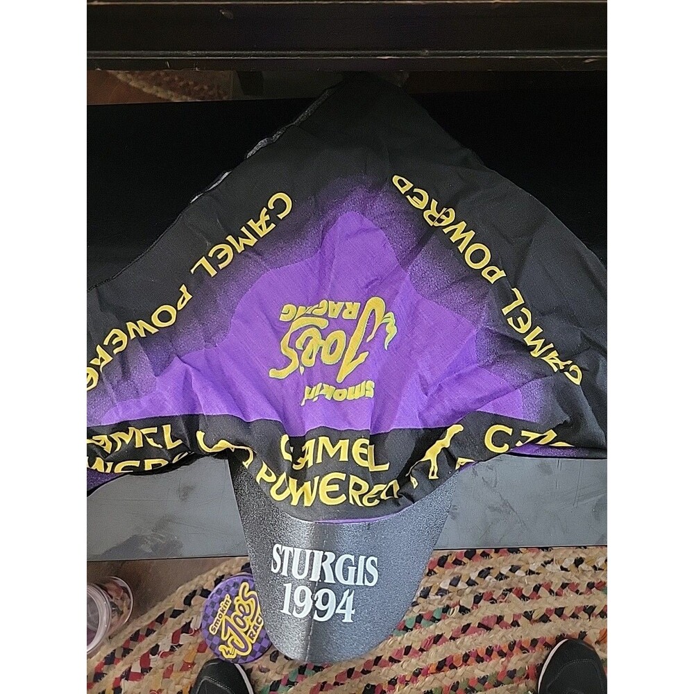 Vintage Camel Cigarettes Joe's Racing Sturgis 1994 Bandana Visor